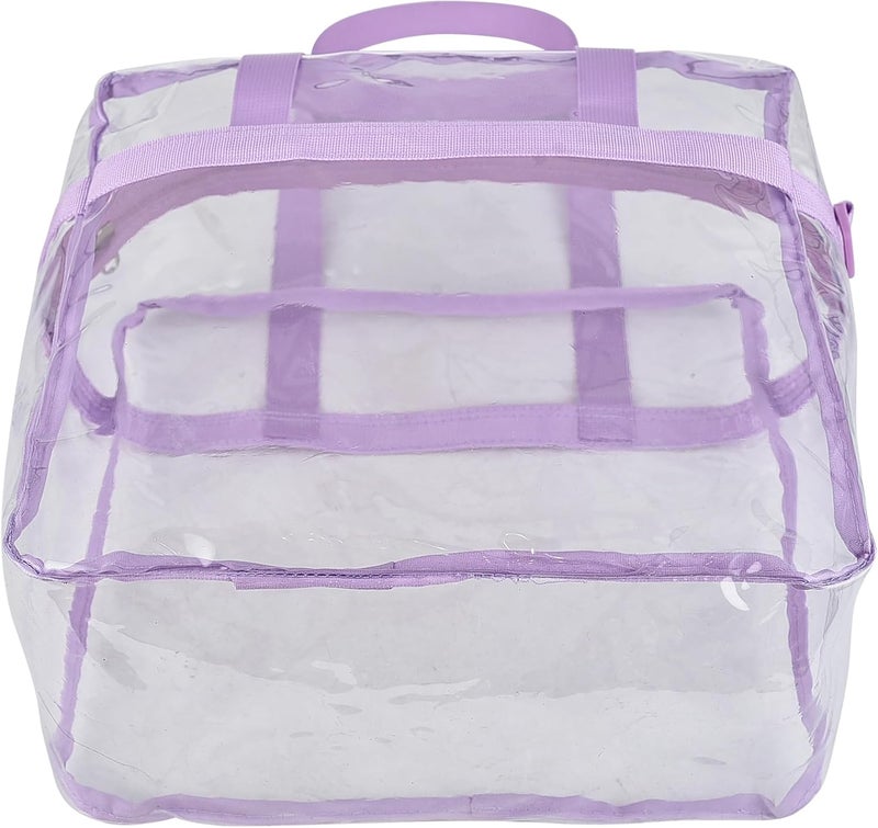 USPECLARE Clear Tote Bag for Stadium Events, 12x6x12 Transparent Stadium Bag for Work, Sports Games,Gym，Concerts - Image 4
